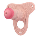 5.7in Silicone Horse Penis Cock Cage Strap on Chastity Dildo With Lock