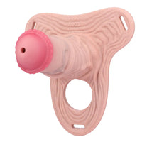 5.7in Silicone Horse Penis Cock Cage Strap on Chastity Dildo With Lock
