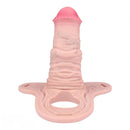 5.7in Silicone Horse Penis Cock Cage Strap on Chastity Dildo With Lock