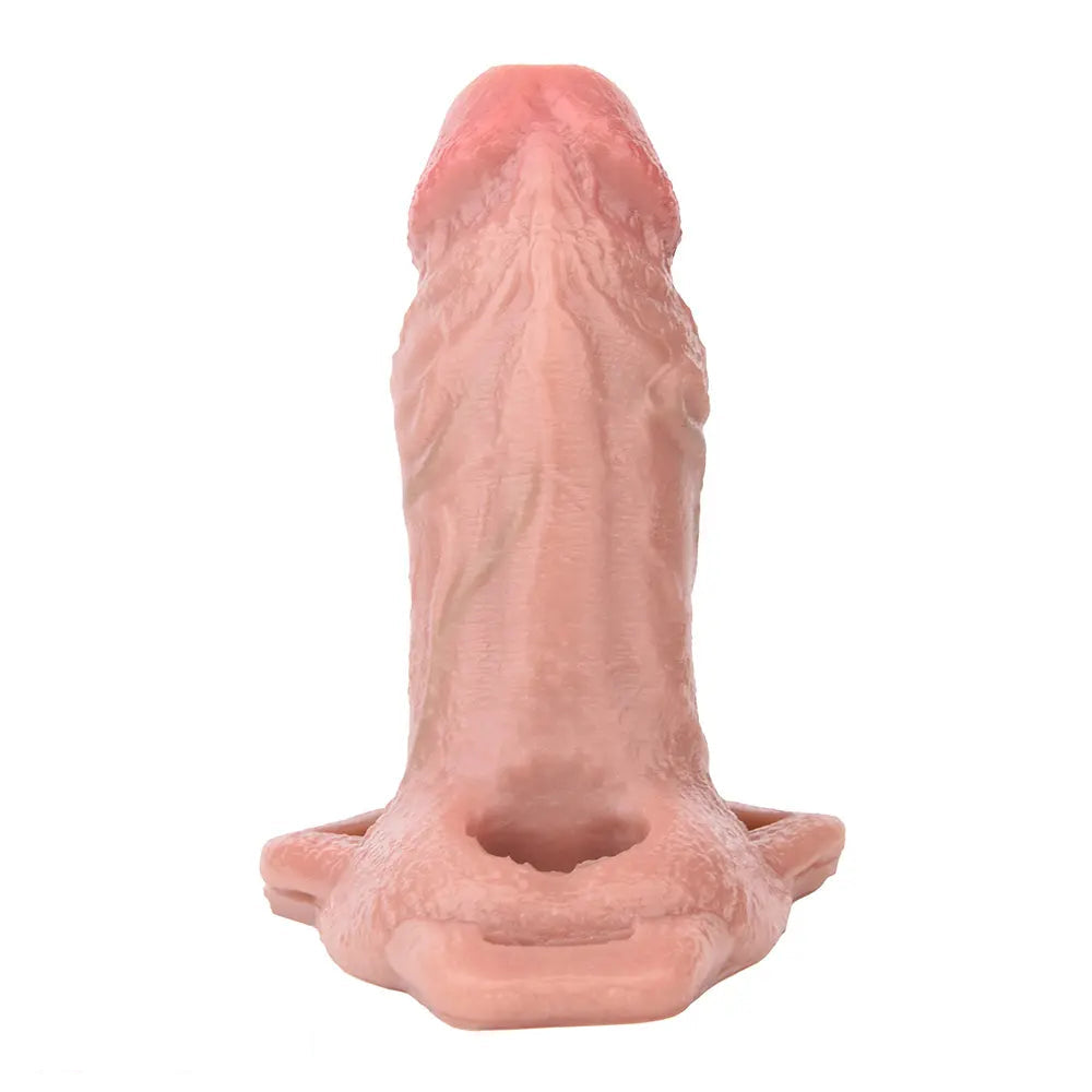 5.7in Strap on Penis Extender Cock Sleeve Dildo Passion Cervix Stimulator