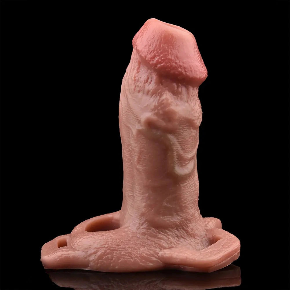 5.7in Strap on Penis Extender Cock Sleeve Dildo Passion Cervix Stimulator
