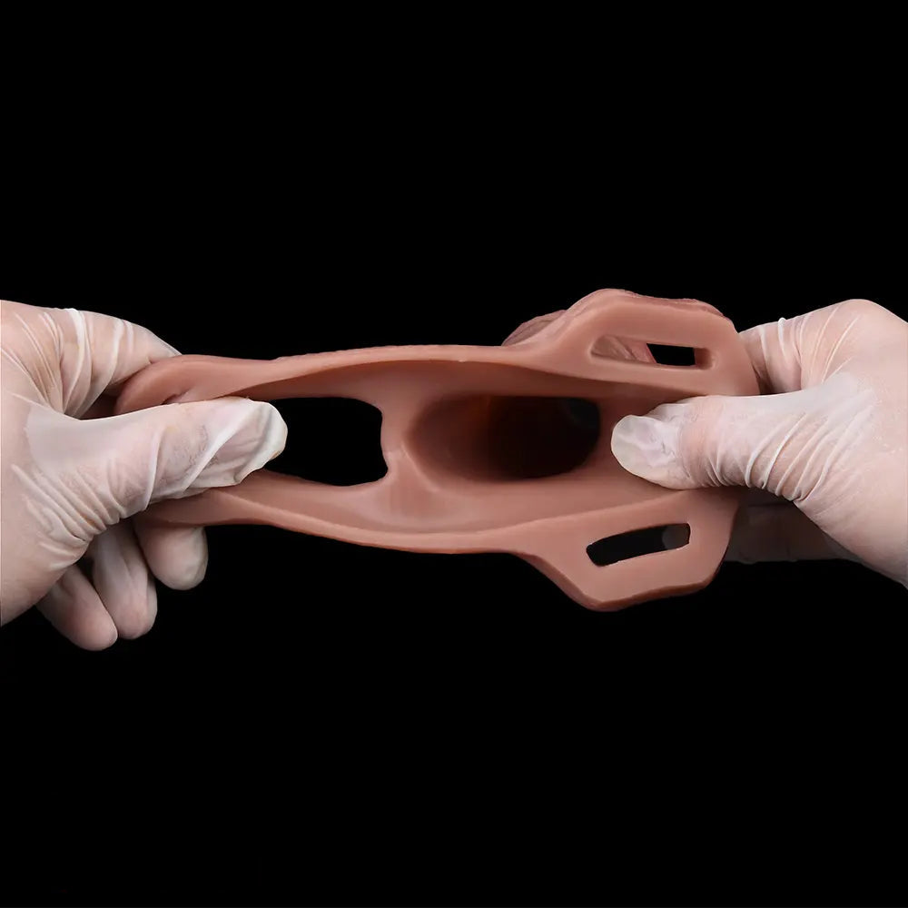 5.7in Strap on Penis Extender Cock Sleeve Dildo Passion Cervix Stimulator