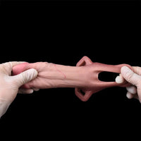 5.7in Strap on Penis Extender Cock Sleeve Dildo Passion Cervix Stimulator