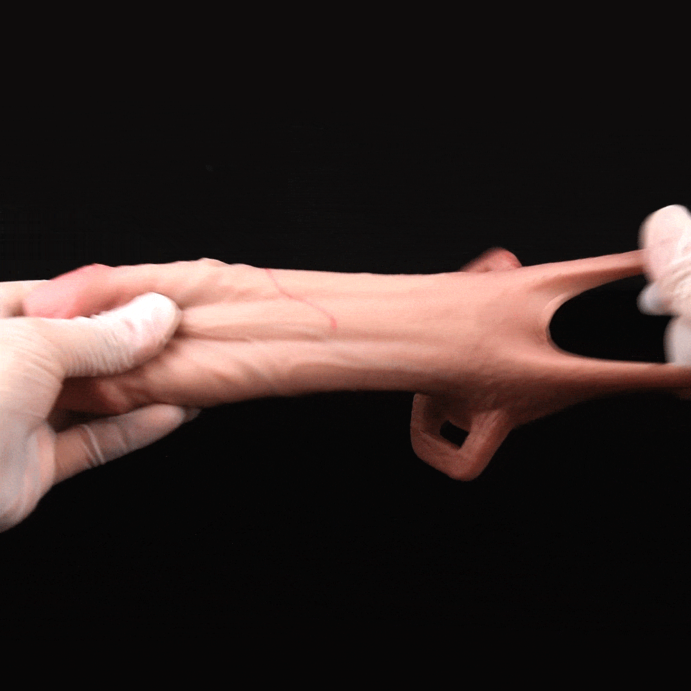 5.7in Strap on Penis Extender Cock Sleeve Dildo Passion Cervix Stimulator
