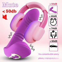 5.7in Vibrating Thrusting Flapping Wearable Dildo G Spot Vibrator