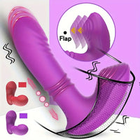 5.7in Vibrating Thrusting Flapping Wearable Dildo G Spot Vibrator