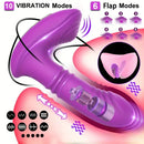 5.7in Vibrating Thrusting Flapping Wearable Dildo G Spot Vibrator