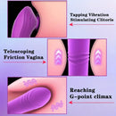 5.7in Vibrating Thrusting Flapping Wearable Dildo G Spot Vibrator