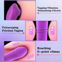5.7in Vibrating Thrusting Flapping Wearable Dildo G Spot Vibrator