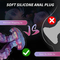5.82in 7.87in Tentacle Dual Heads Silicone Dildo Anal Expansion Sex Toy