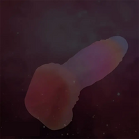 5.82in Liquid Silicone Glow in the Dark Monster Uncut Cock Dildo