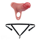 5.82in Real Hollow Strap on Silicone Cock Cage Dildo For Chastity Cock