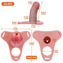 5.82in Real Hollow Strap on Silicone Cock Cage Dildo For Chastity Cock