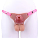 5.82in Real Hollow Strap on Silicone Cock Cage Dildo For Chastity Cock