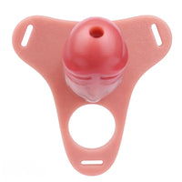5.82in Real Hollow Strap on Silicone Cock Cage Dildo For Chastity Cock