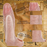 5.82in Uncut Real Silicone Soft Cock Sleeve Dildo Realistic Pleasure Device