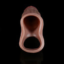 5.82in Uncut Real Silicone Soft Cock Sleeve Dildo Realistic Pleasure Device