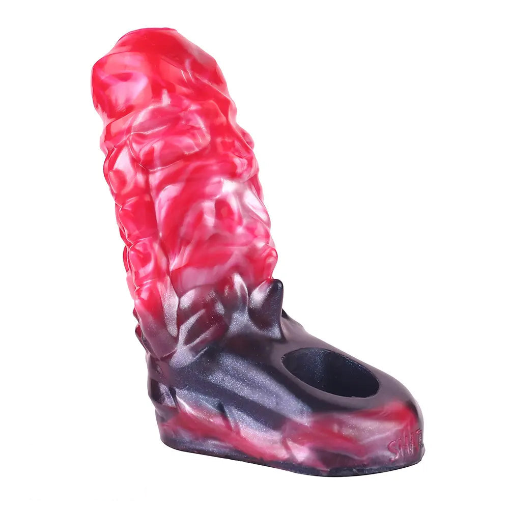 5.82in Weird Floppy Hollow Dildo Built-in keel Vibration Remote Cock Sleeve