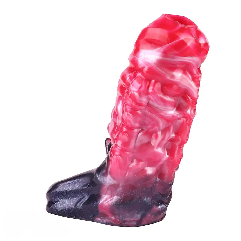 5.82in Weird Floppy Hollow Dildo Built-in keel Vibration Remote Cock Sleeve