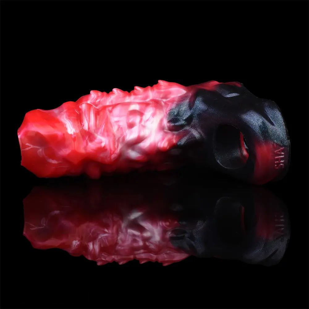 5.82in Weird Floppy Hollow Dildo Built-in keel Vibration Remote Cock Sleeve