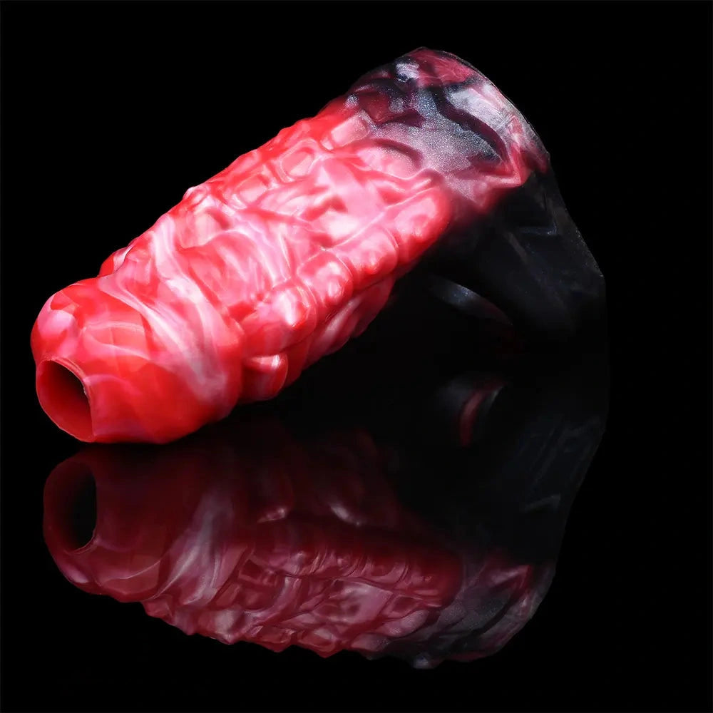 5.82in Weird Floppy Hollow Dildo Built-in keel Vibration Remote Cock Sleeve