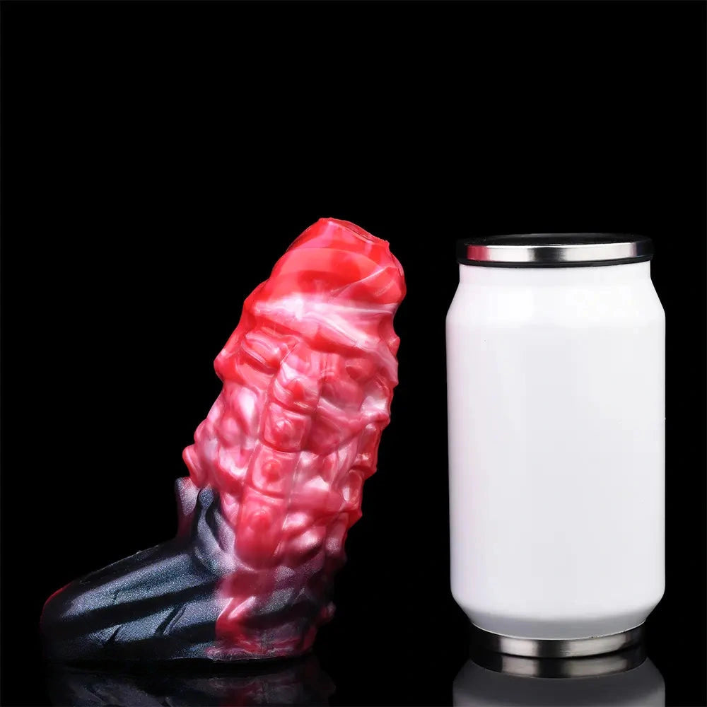 5.82in Weird Floppy Hollow Dildo Built-in keel Vibration Remote Cock Sleeve