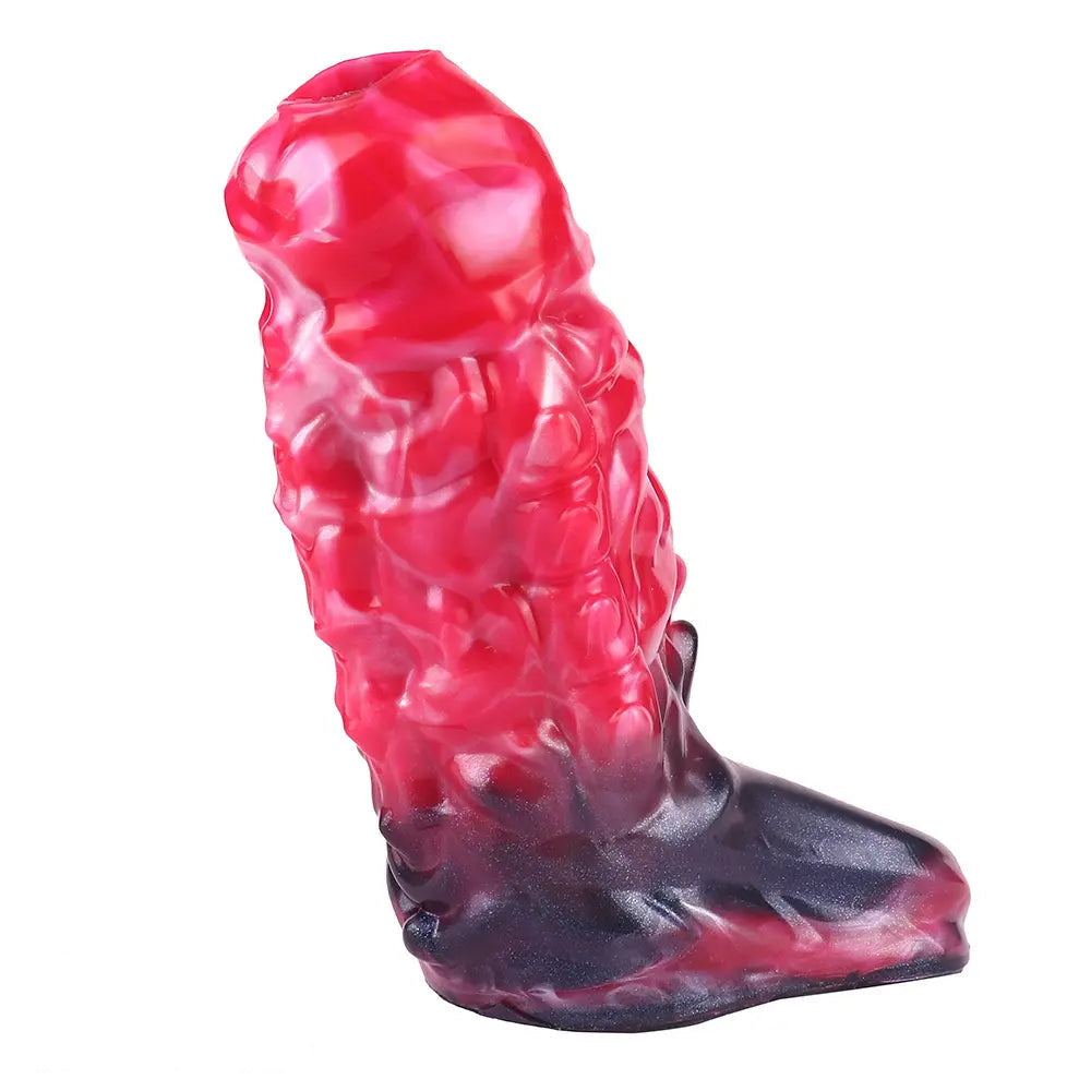 5.82in Weird Floppy Hollow Dildo Built-in keel Vibration Remote Cock Sleeve