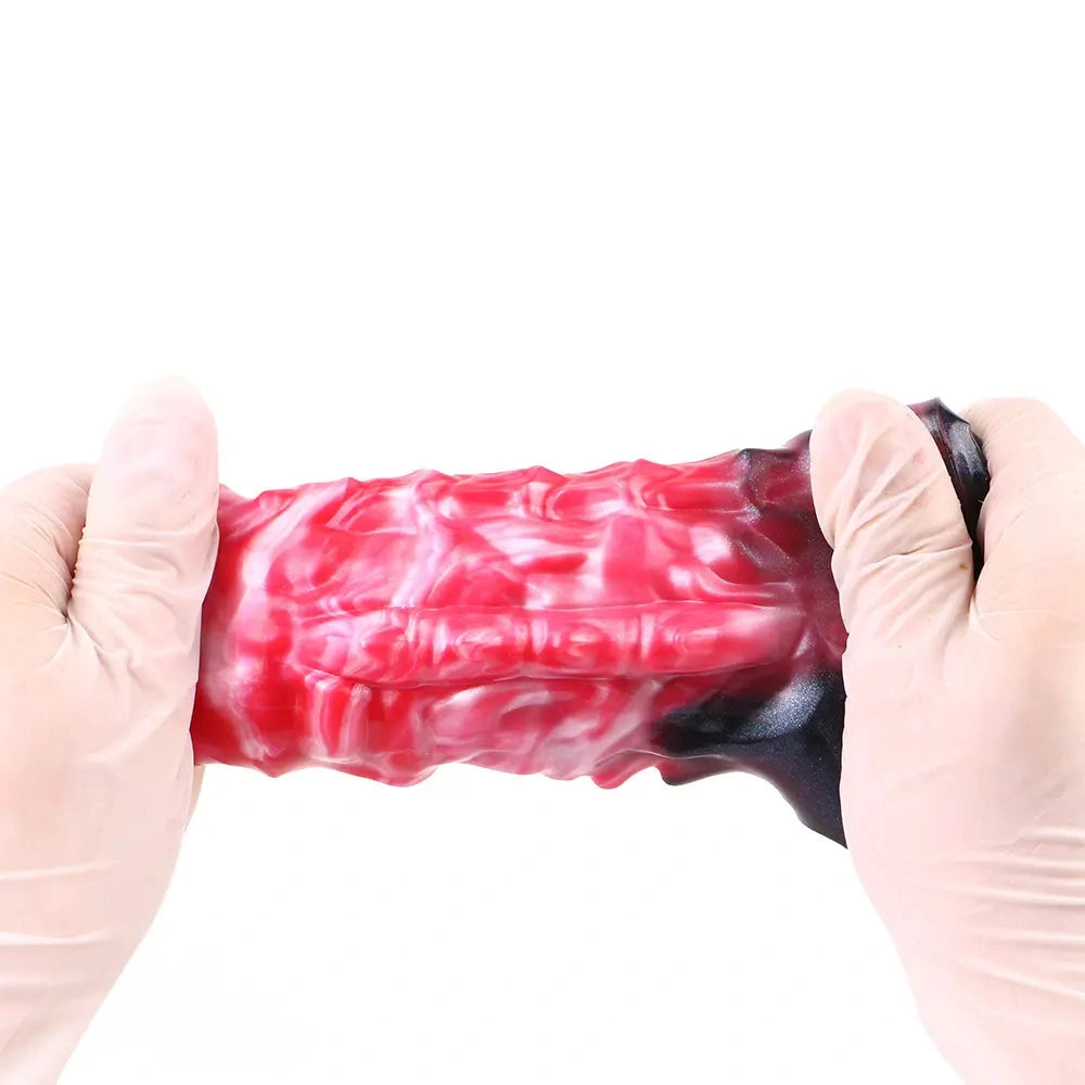 5.82in Weird Floppy Hollow Dildo Built-in keel Vibration Remote Cock Sleeve