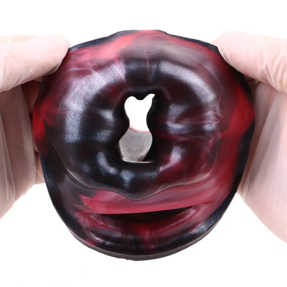 5.82in Weird Floppy Hollow Dildo Built-in keel Vibration Remote Cock Sleeve