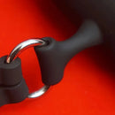 5.83in Double-Ended Silicone Face Dildo Gag with Adjustable Strap BDSM