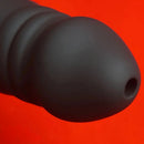 5.83in Double-Ended Silicone Face Dildo Gag with Adjustable Strap BDSM