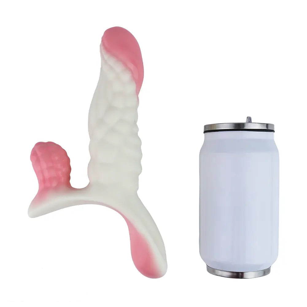 5.83in Dragon Scale Monster Wearable Strap on Vibrating Dildo For Women