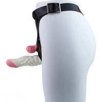 5.83in Dragon Scale Monster Wearable Strap on Vibrating Dildo For Women
