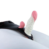 5.83in Dragon Scale Monster Wearable Strap on Vibrating Dildo For Women