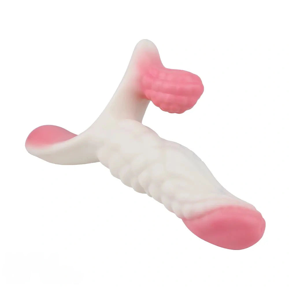 5.83in Dragon Scale Monster Wearable Strap on Vibrating Dildo For Women