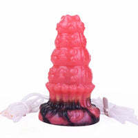5.83in Fantasy Odd Silicone Soft Inflatable Spraying Water Dildo Anal Plug