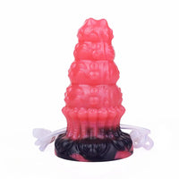 5.83in Fantasy Odd Silicone Soft Inflatable Spraying Water Dildo Anal Plug