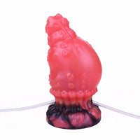 5.83in Fantasy Odd Silicone Soft Inflatable Spraying Water Dildo Anal Plug