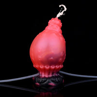 5.83in Fantasy Odd Silicone Soft Inflatable Spraying Water Dildo Anal Plug