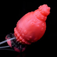5.83in Fantasy Odd Silicone Soft Inflatable Spraying Water Dildo Anal Plug