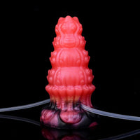 5.83in Fantasy Odd Silicone Soft Inflatable Spraying Water Dildo Anal Plug