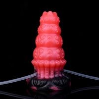 5.83in Fantasy Odd Silicone Soft Inflatable Spraying Water Dildo Anal Plug