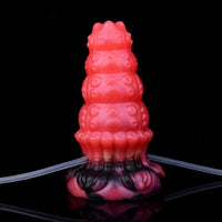 5.83in Fantasy Odd Silicone Soft Inflatable Spraying Water Dildo Anal Plug