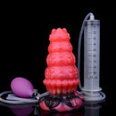 5.83in Fantasy Odd Silicone Soft Inflatable Spraying Water Dildo Anal Plug
