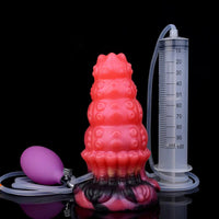 5.83in Fantasy Odd Silicone Soft Inflatable Spraying Water Dildo Anal Plug