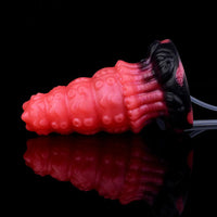 5.83in Fantasy Odd Silicone Soft Inflatable Spraying Water Dildo Anal Plug
