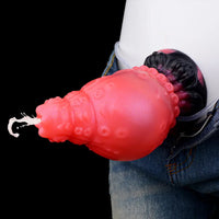 5.83in Fantasy Odd Silicone Soft Inflatable Spraying Water Dildo Anal Plug