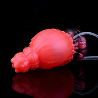 5.83in Fantasy Odd Silicone Soft Inflatable Spraying Water Dildo Anal Plug