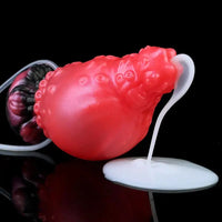 5.83in Fantasy Odd Silicone Soft Inflatable Spraying Water Dildo Anal Plug