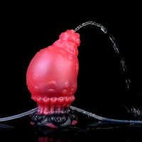 5.83in Fantasy Odd Silicone Soft Inflatable Spraying Water Dildo Anal Plug